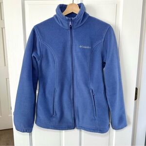 Columbia Women’s Full Zip Fleece Jacket Purple Blue Size S